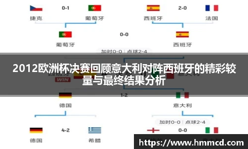 2012欧洲杯决赛回顾意大利对阵西班牙的精彩较量与最终结果分析